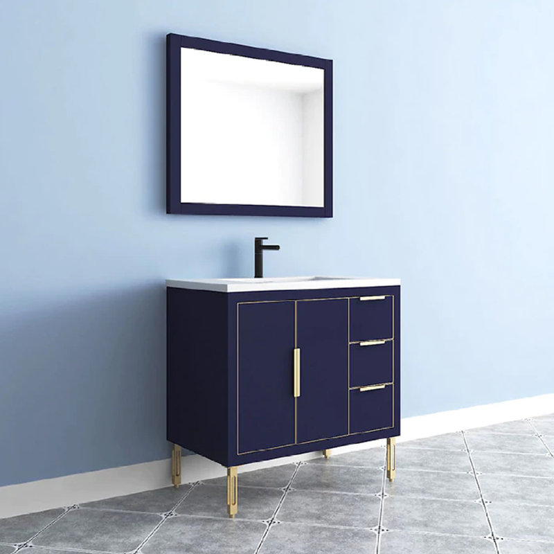 35.44'' Single Bathroom Vanity with Top