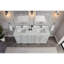 72" Solid Wood Sink Vanity  With 1' Artificial Stone Top-587106562