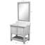 Meuble-lavabo de 36 po avec comptoir en quartz moka et lavabo, quincaillerie-455797450