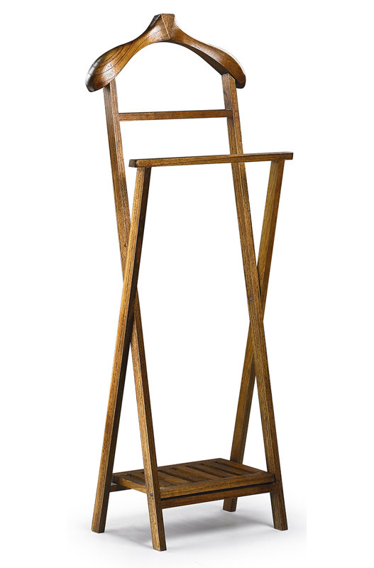 Guildhall Solid Wood Freestanding Valet Stand