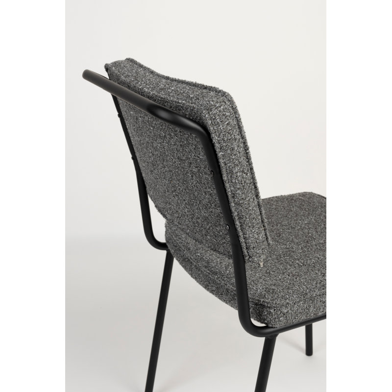 Buddy Upholstered Dining Chair, Black