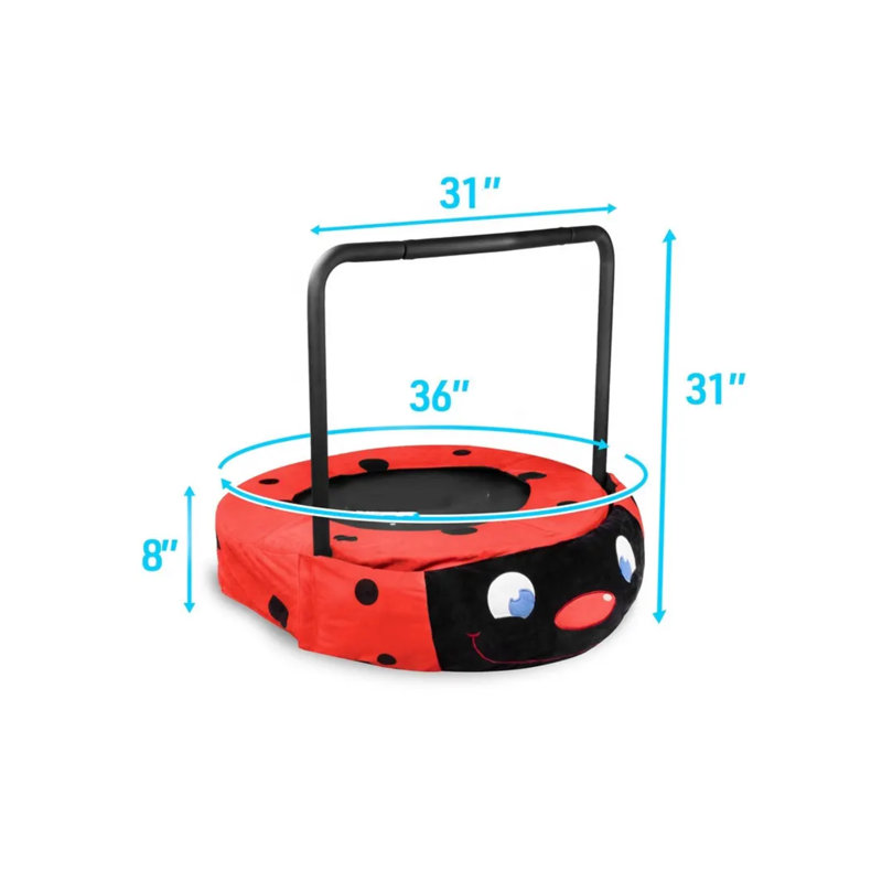 Trampoline 31 "pliable pour enfants pour l'intérieur et l'extérieur