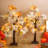 Fall Lighted Maple Tree Artificial Fall Tree LED Fall Decorations,2 Pcs