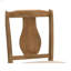 Ensemble de salle à manger en bois de chêne naturel antique, table de salle à manger en bois massif et 4 chaises d'appoint avec coussin, meubles de salle à manger peu encombrants, brun