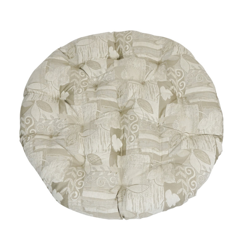 Pine Cabin Jacquard Chenille Papasan Cushion with Blown Polyester Fill
