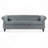 84.65" Rolled Arm Chesterfield 3 Seater Sofa-543757441