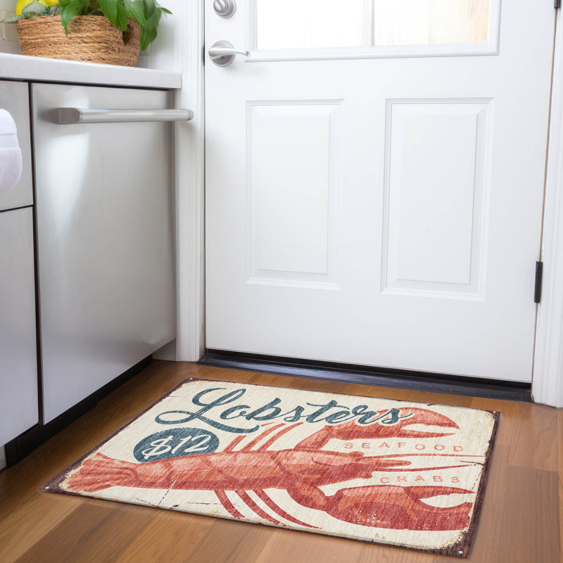 Premium Machine Washable Chikako AMF150 Beige Rug, Rectangle 1'8" x 2'6"