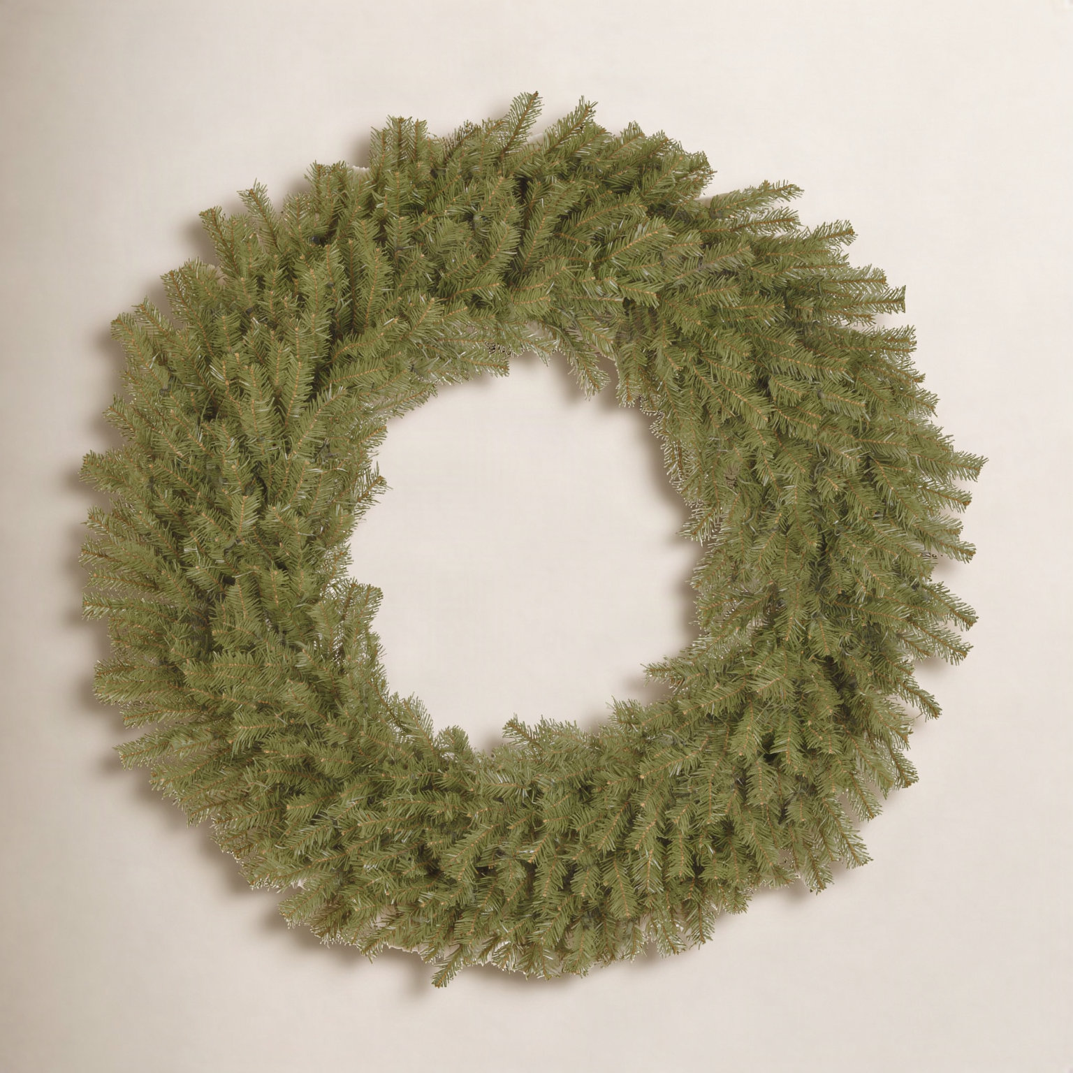 The Holiday Aisle® Norwood Fir Wreath with Lights, 30", Unlit