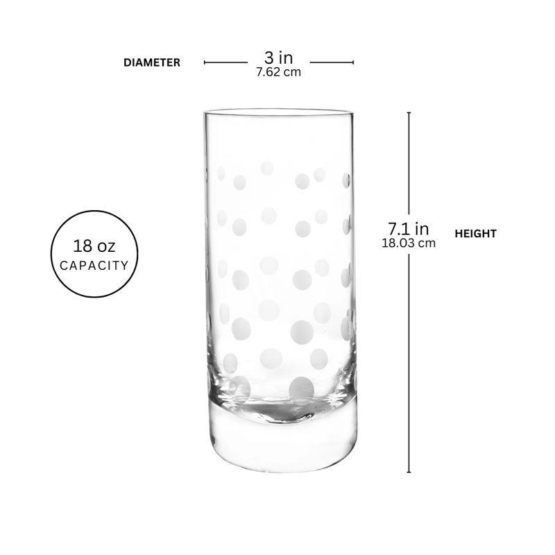 Galaxie 18 oz. Verre Highball (ensemble / 4)