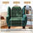 Jaqueze Upholstered Green Faux Leather Tufted Square Arm Accent chair-1368414298