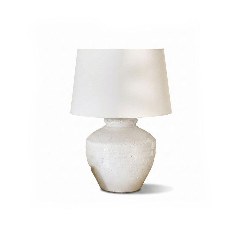 Ceramic Lamp, Yes, White