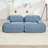 Compression Sofa, Loveseat, Corduroy Fabric Sofa, For  living rooms bedrooms Audiovisual Room-114216806