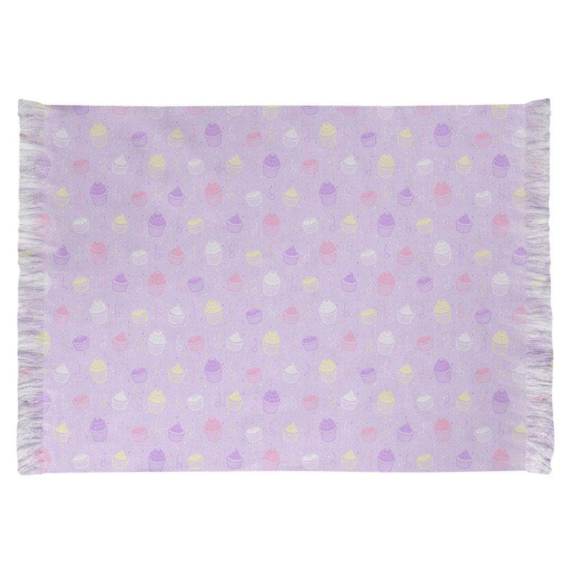 Tapis mauve à motif de petit gâteau classique Mcguigan, Non