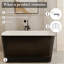 Baignoire de trempage en acrylique autoportante 43 po Glendale-109080062
