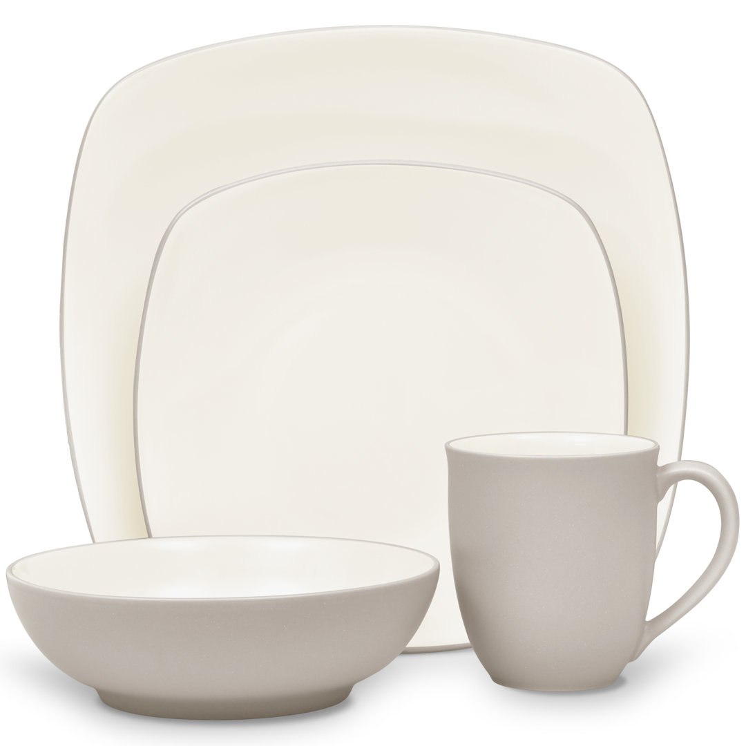 Noritake Colorwave Square 4-Piece Place Setting, Service for 1 Noritake 