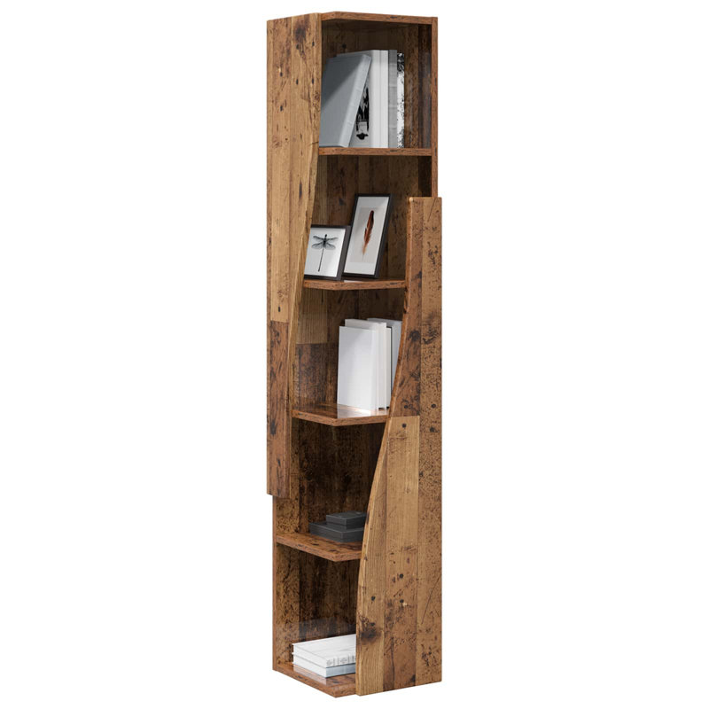 Accent Cabinet, 140 cm H x 27.5 cm L x 27 cm D, Old Wood