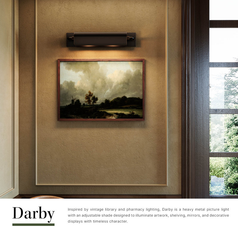 Darby 23-in Urban Bronze Wall/Picture Light, Urban Bronze