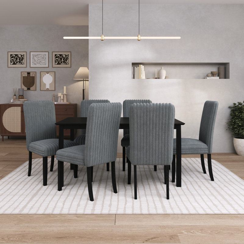 Georgina 7-Piece Dining Set, Gray