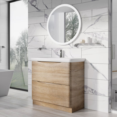 Stanhope 900mm Single Bathroom Vanity with Integrated Polyglomerate Basin