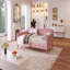 Lit de jour simple rembourré avec 4 pieds de soutien, Rubine-427515909