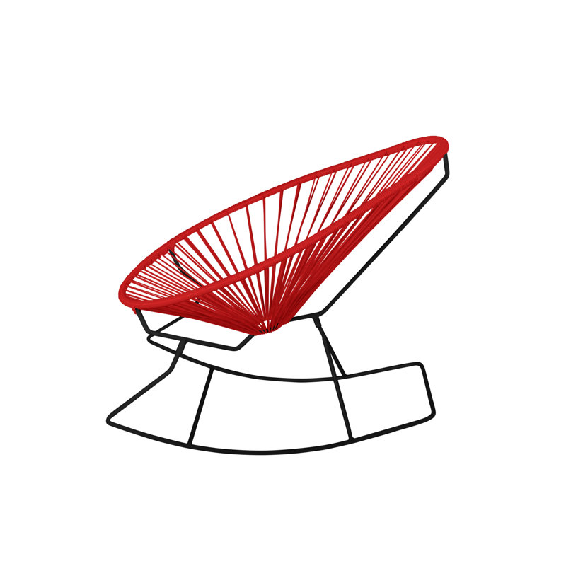 Chaise de jardin, Noir, Rouge