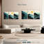 Coucher de soleil sur toile, ensemble de 3 pièces-1185030408