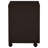 Cappuccino 3-Drawer File Cabinet