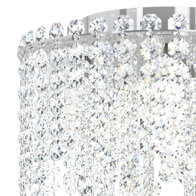 Chantant 4 - Light Flush Mount, 23.5" H x 14" W x 14" D, Heritage Handcut, 110 V