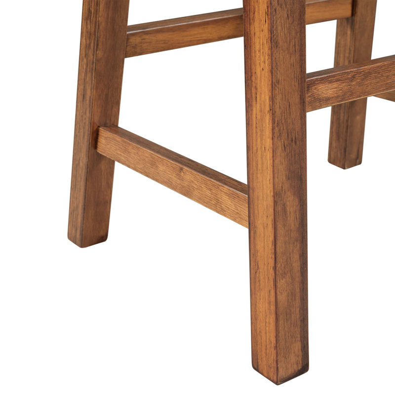 Tabourets de cuisine en bois à hauteur de comptoir pour salle de bain 2 pièces TopMAX Farmhouse Rustic