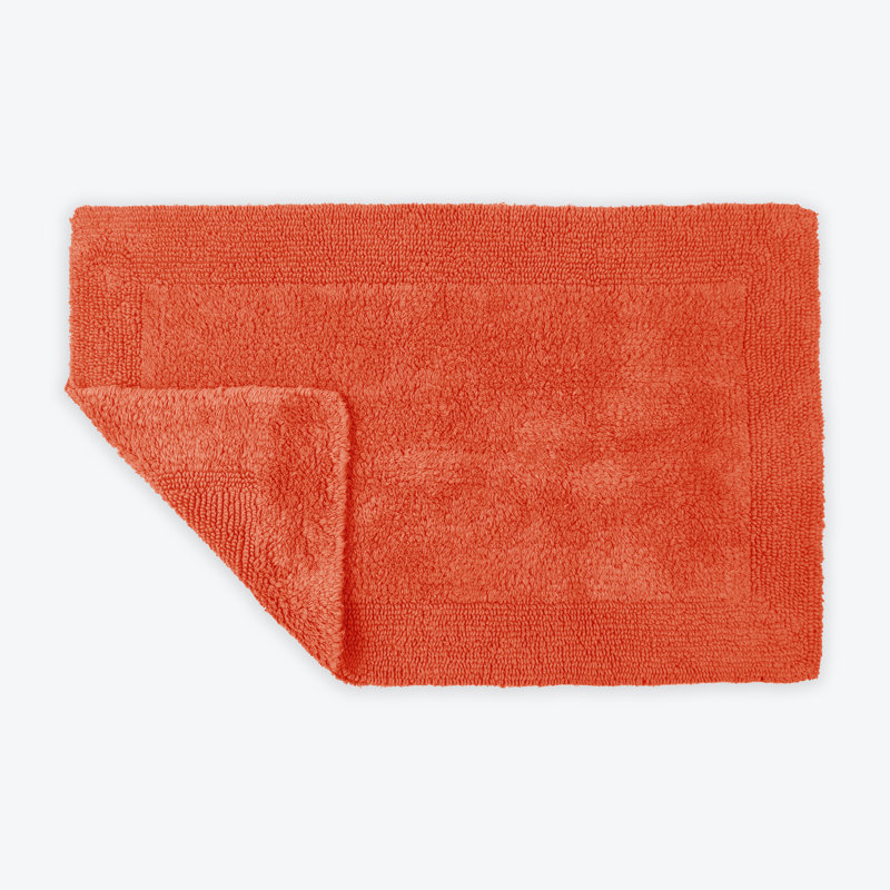 Ruthann Cotton Reversible Bath Mat, Terracotta