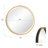 Quillin Solid Wood Frame Round Wall Mirror