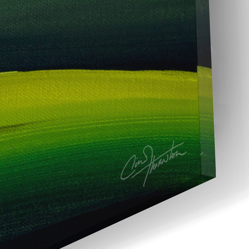 «Greetings» par Cindy Thornton, art en verre acrylique Wal, H 16 po x l 12 po x P 0,13 po
