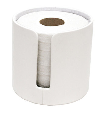Porte-papier hygiénique sur pied London, Blanc