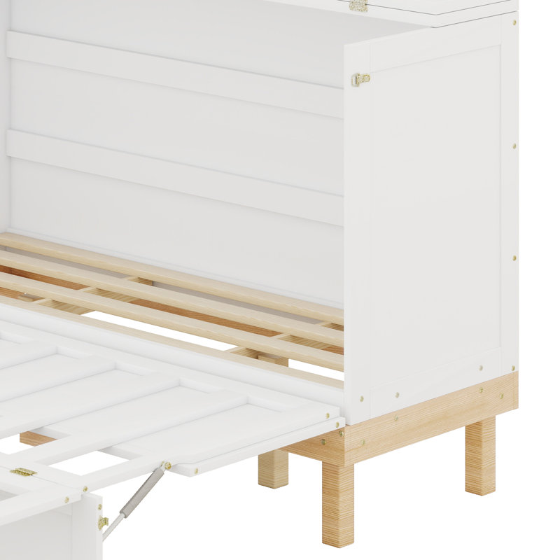 Lit escamotable peu encombrant, Blanc