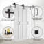 Portes de grange pliantes en bois double 84 po avec quincaillerie d'installation 84 po-99050283