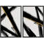 «Retro Mid-Century Polygons & Palm Leavess», 2 pièces sur toile-99016424-99016425