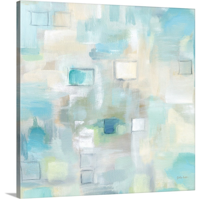 Reproduction d’art sur toile, "Grid ensemble II" par Cynthia Coulter, H 24 po x l 24 po x P 1,25 po, Toile tendue