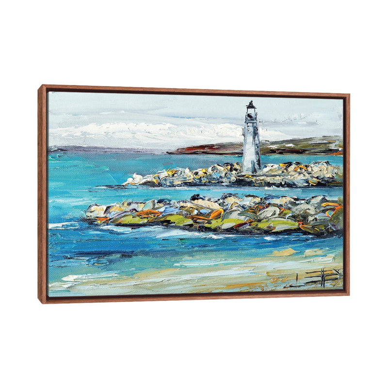 Twin Lakes Lighthouse, Santa Cruz California, 101.6 cm H x 152.4 cm W x 4.445 cm D, Classic Wood