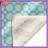 Blue Dotted Circles Blankets-130110828