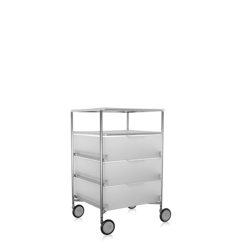 Mobil Storage Drawer, Translucent Ice, 2 Hi, Without Wheels
