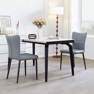 Faux Leather Upholstered Dining Chairs