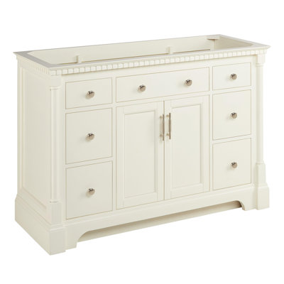 Claudia 48"" Mahogany Single Basin Vanity Cabinet - Cabinet Only - Less Vanity Top -  Signature Hardware, 484244