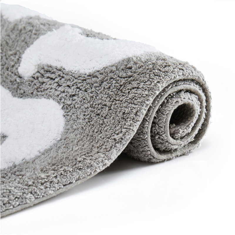 Jessica Simpson Nice Butt Cotton Bath Rug, Gray
