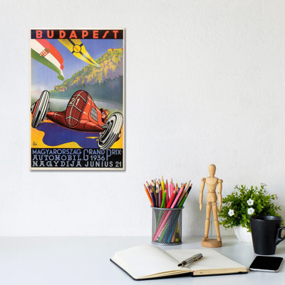 Budapest Grand Prix, 1936 by Vintage Apple Collection - Wrapped Canvas Print