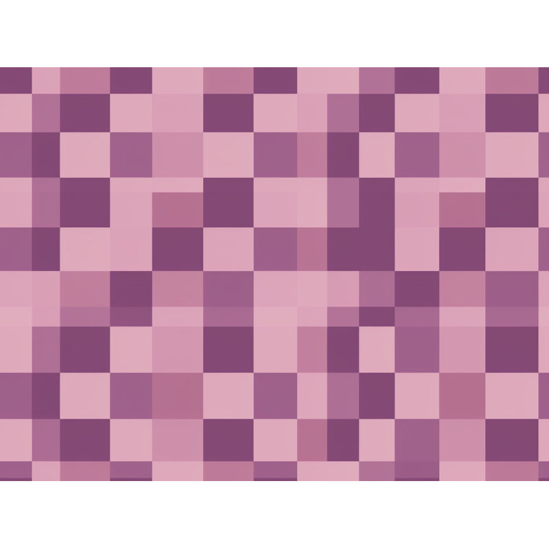 Machine Printed Comforter, Queen Comforter, Pink/Purple Checkered