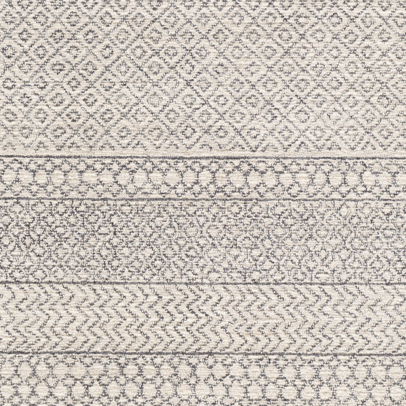 Abdera Hand-Tufted Wool Beige/Ivory/Charcoal Rug, Runner 2'6" x 8'