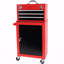 Armoire à outils à 3 tiroirs avec roulettes, armoire à outils avec grande armoire de rangement et tablettes réglables, armoire supérieure portable amovible avec système de verrouillage de l'armoire à outils (catégorie armoire à outils), roulant