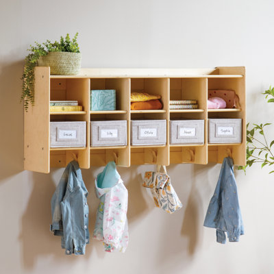 EdQ 10-Section Wall Mounted Locker - Natural