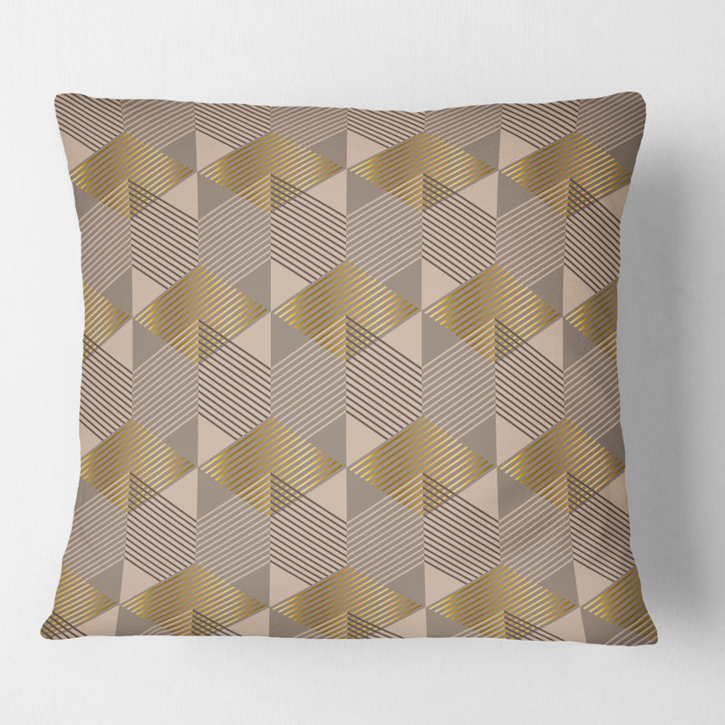 Coussin décoratif rétro Mid-Century, 18 po x 18 po