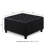 Black Upholstered With Construction And Functionality Legs Spacious Storage